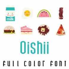 Oishii Full Color Font