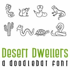 Desert Dwellers Doodlebat Font