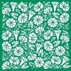 Morning Glory Page Background Stencil Overlay