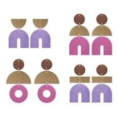 Arch Earring Template, U Shape Faux Leather Earrings
