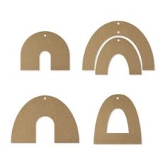 Arch Earring Template, U Shape Faux Leather Earrings