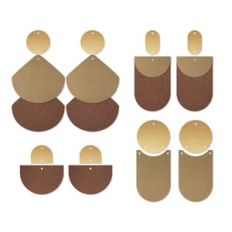 Stacked Earring Template, Bundle Faux Leather Earrings