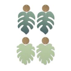 Monstera Leaf Earring Template, Faux Leather Earrings