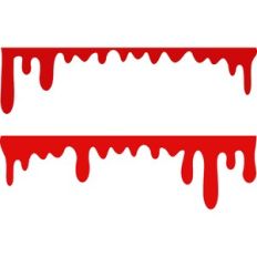 blood dripping border