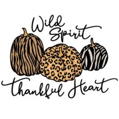 Wild Spirit Thankful Heart Pumpkins