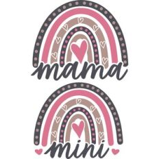 Rainbow Mama and Mini