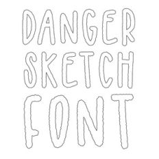 Danger Halloween Sketch Font