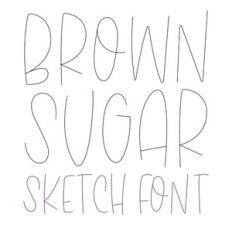 DTC Brown Sugar Sketch Font