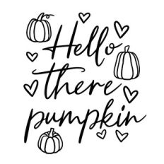 Hello there pumpkin fall quote