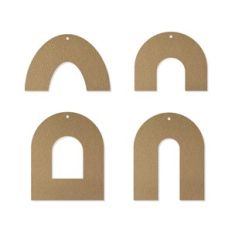 Arch Earring Template, U Shape Faux Leather Earrings