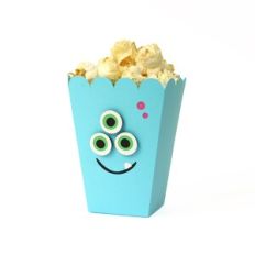 Monster Popcorn Box Blue