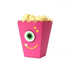 Monster Popcorn Box Pink