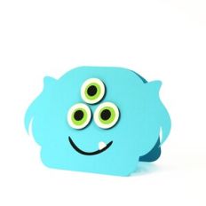 Monster Card Blue