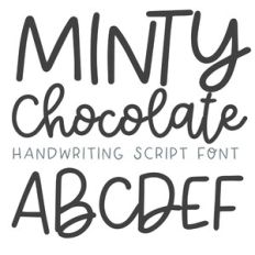 Minty Chocolate Script Font