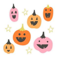 Jack-O-Lantern Sticker Set