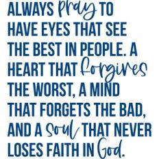 always pray
