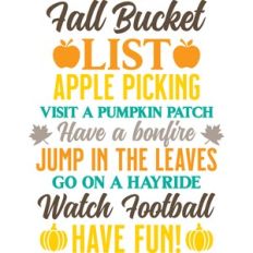 fall bucket list