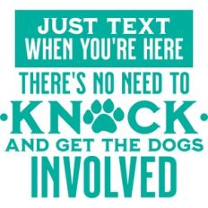 just text when you're here
