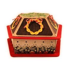 Box Five Sided Dome Gold Rings