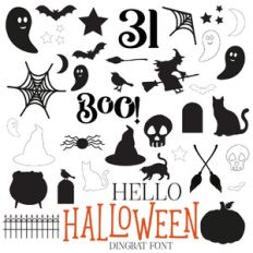 Hello Halloween Dingbat Font