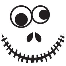 Googly Eye Halloween Face