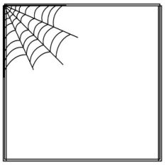 Spiderweb Square Doodle Frame