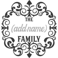 Vintage Family Name Sign