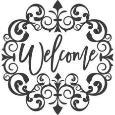 Vintage Welcome Sign