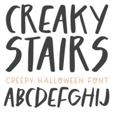 Creaky Stairs Halloween Font