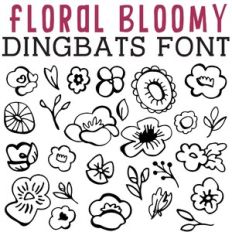 CG Floral Bloomy Dingbats
