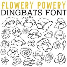 CG Flower Powery Dingbats
