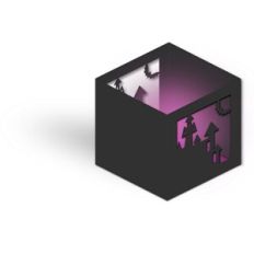 haunted house candle votive lantern box