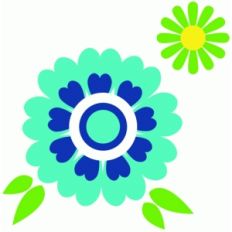 retro flowers