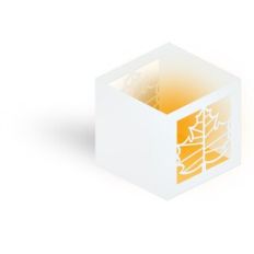 leaf candle votive lantern box
