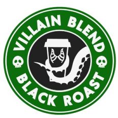 Villain Blend Black Roast Label