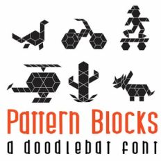 Pattern Blocks Doodlebat Font