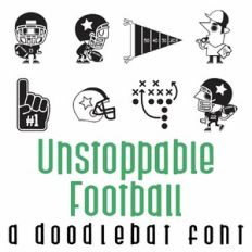 Unstoppable Football Doodlebat Font
