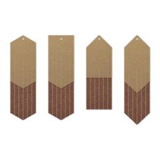 Long Fringe Earring Template, Faux Leather Earrings