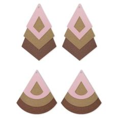 Diamond Earring Template, Drop Faux Leather Earrings