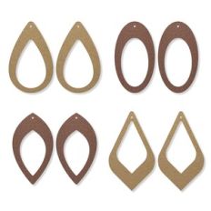 Teardrop Earring Template, pendant Faux Leather Earrings