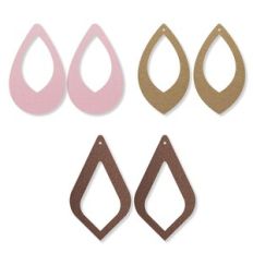 Teardrop Earring Template, pendant Faux Leather Earrings