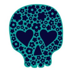 Sugar Skull with Flowers