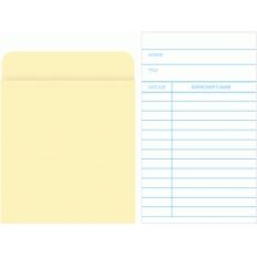 library card and pocket