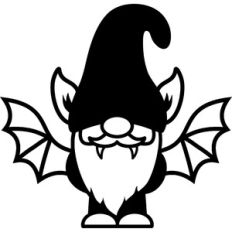 gnome with bat wings