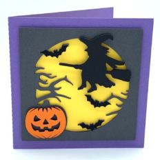 halloween witch card