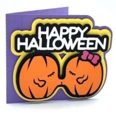 happy halloween cute pumpkin card