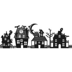haunted house border