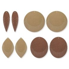 Fringe Leaf Earring Template, drop Faux Leather Earrings