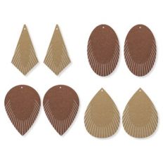 Fringe Leaf Earring Template, drop Faux Leather Earrings