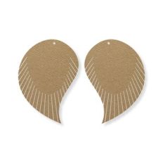 Fringe Leaf Earring Template, drop Faux Leather Earrings